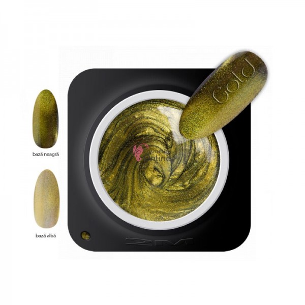 Gel UV 2M Beauty color auriu magnetic Emboss Gold 5 g